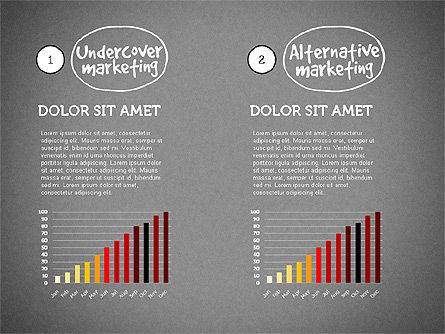 Guerrilla marketing diagram, Dia 13, 03177, Businessmodellen — PoweredTemplate.com