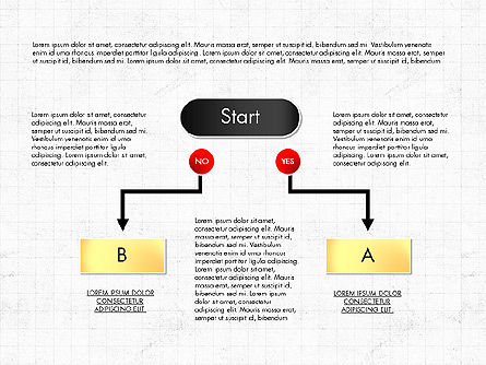 Diagrama de bloques, Plantilla de PowerPoint, 03179, Diagramas de flujo — PoweredTemplate.com