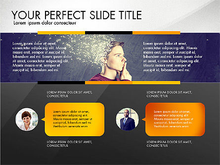 Bedrijfsprofiel presentatie, PowerPoint-sjabloon, 03181, Datagestuurde Diagrammen — PoweredTemplate.com