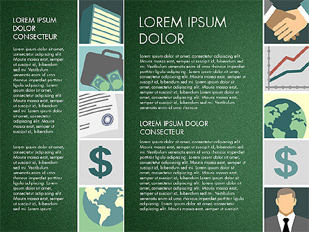 Presentación con ilustraciones de negocios, Diapositiva 3, 03183, Plantillas de presentación — PoweredTemplate.com