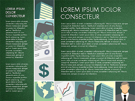 Présentation avec des illustrations commerciales, Diapositive 4, 03183, Modèles de présentations — PoweredTemplate.com