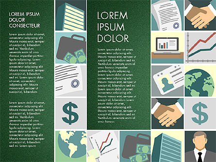 Presentación con ilustraciones de negocios, Diapositiva 7, 03183, Plantillas de presentación — PoweredTemplate.com