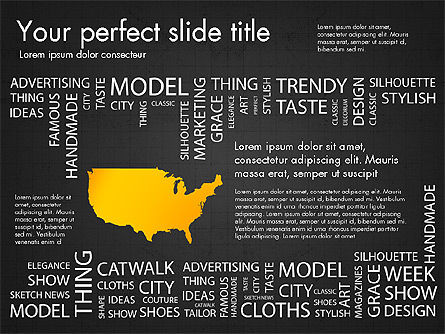 Fashion Word Cloud Presentation Concept, Slide 16, 03184, Presentation Templates — PoweredTemplate.com