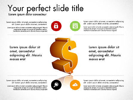 Infografica cambio valuta, Modello PowerPoint, 03185, Infografiche — PoweredTemplate.com