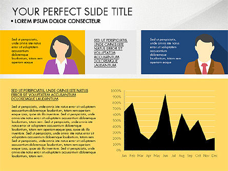 Profil de l'entreprise avec diagrammes basés sur les données, Diapositive 3, 03189, Modèles de présentations — PoweredTemplate.com