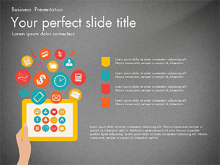 Mobile Application Management Presentation Diagram, Slide 9, 03191, Presentation Templates — PoweredTemplate.com