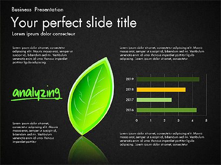 Wachstum und Ansatz Präsentation Konzept, Folie 12, 03193, Datengetriebene Diagramme und Charts — PoweredTemplate.com
