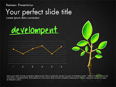 成長とアプローチのコンセプトコンセプト, スライド 13, 03193, データベースの図＆グラフ — PoweredTemplate.com