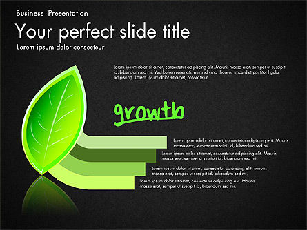 Concepto de presentación de crecimiento y enfoque, Diapositiva 14, 03193, Diagramas basados en datos — PoweredTemplate.com