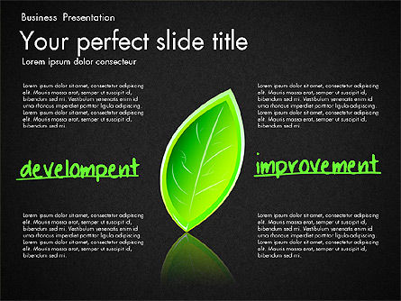 成長とアプローチのコンセプトコンセプト, スライド 16, 03193, データベースの図＆グラフ — PoweredTemplate.com