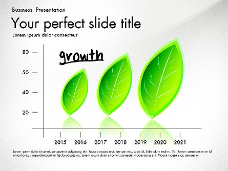 Concept de présentation de croissance et d'approche, Diapositive 2, 03193, Schémas, graphiques de données — PoweredTemplate.com