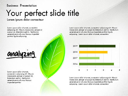 Concepto de presentación de crecimiento y enfoque, Diapositiva 4, 03193, Diagramas basados en datos — PoweredTemplate.com