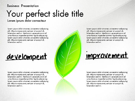 성장과 접근 프레젠테이션 개념, 슬라이드 8, 03193, 데이터 주도형 도표 및 차트 — PoweredTemplate.com