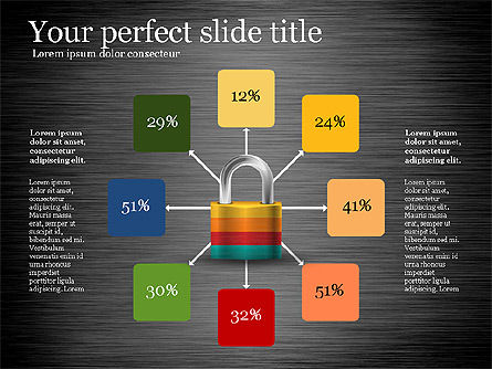 Security Diagram, Slide 12, 03194, Organizational Charts — PoweredTemplate.com