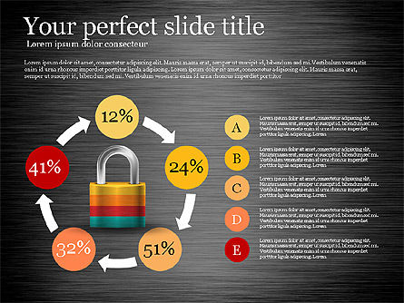 Schéma de sécurité, Diapositive 13, 03194, Graphiques organisationnels — PoweredTemplate.com