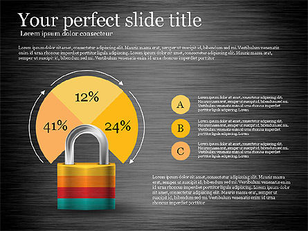 Diagrama de Seguridad, Diapositiva 14, 03194, Organigramas — PoweredTemplate.com