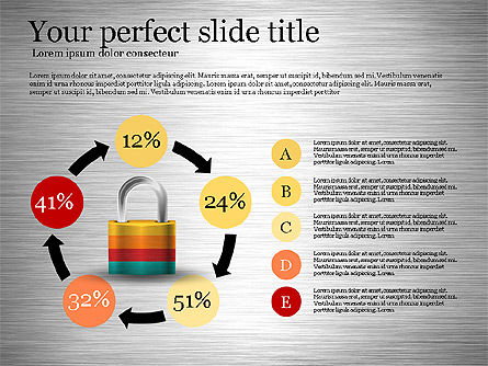 Diagrama de Seguridad, Diapositiva 5, 03194, Organigramas — PoweredTemplate.com