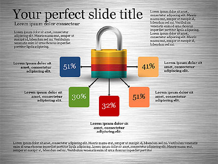 Diagrama de Seguridad, Diapositiva 8, 03194, Organigramas — PoweredTemplate.com