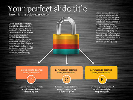 Schéma de sécurité, Diapositive 9, 03194, Graphiques organisationnels — PoweredTemplate.com