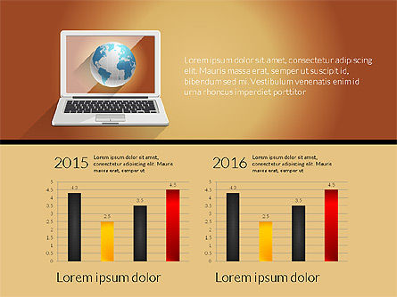 Dati del report guidato con il taccuino, Slide 10, 03195, Diagrammi e Grafici con Dati — PoweredTemplate.com