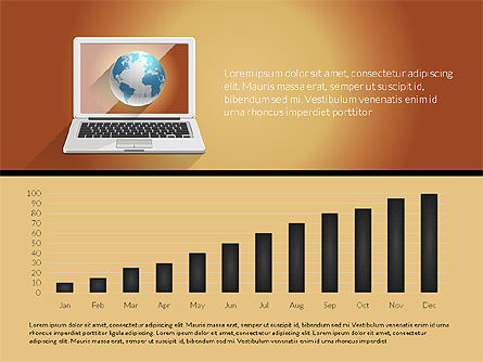 Informe impulsado por datos con el cuaderno, Diapositiva 7, 03195, Diagramas basados en datos — PoweredTemplate.com