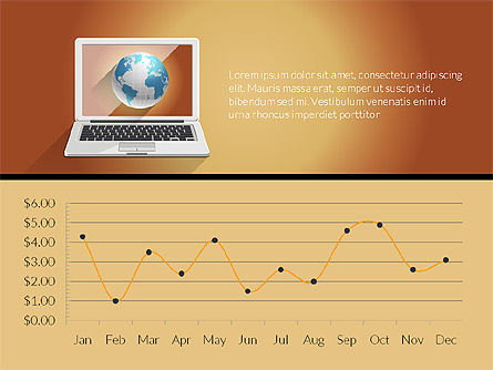 Rapport basé sur les données avec un cahier, Diapositive 8, 03195, Schémas, graphiques de données — PoweredTemplate.com