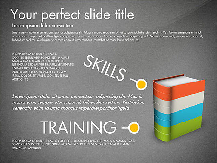 Concept de présentation de l'éducation, Diapositive 12, 03196, Graphiques et schémas pédagogiques — PoweredTemplate.com