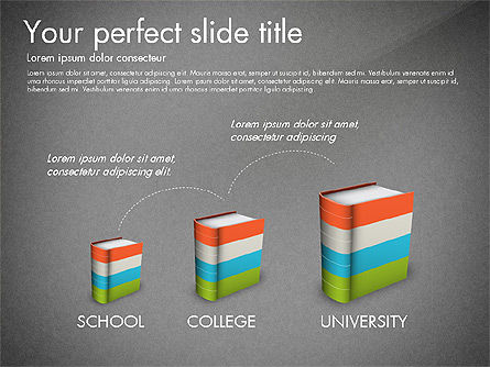 교육 발표 개념, 슬라이드 13, 03196, 교육 차트 및 도표 — PoweredTemplate.com