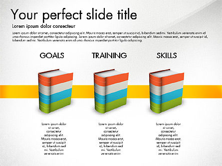 교육 발표 개념, 슬라이드 3, 03196, 교육 차트 및 도표 — PoweredTemplate.com