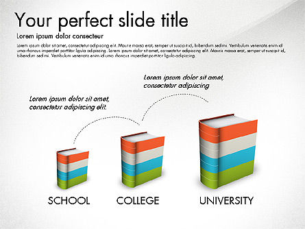 교육 발표 개념, 슬라이드 5, 03196, 교육 차트 및 도표 — PoweredTemplate.com