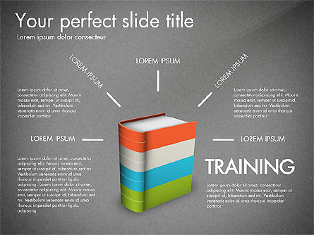 교육 발표 개념, 슬라이드 9, 03196, 교육 차트 및 도표 — PoweredTemplate.com