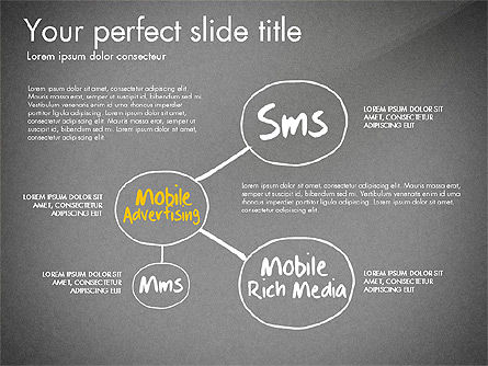 Diagrama Org de Marketing en Línea, Diapositiva 12, 03198, Modelos de negocios — PoweredTemplate.com