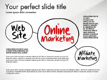 Online-Marketing-Org-Diagramm, Folie 2, 03198, Business Modelle — PoweredTemplate.com