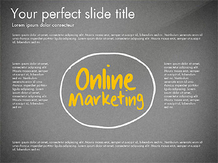 Diagrama Org de Marketing en Línea, Diapositiva 9, 03198, Modelos de negocios — PoweredTemplate.com