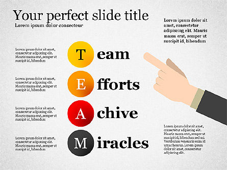 Concept de présentation de mots croisés d'équipe, Diapositive 2, 03199, Modèles de présentations — PoweredTemplate.com