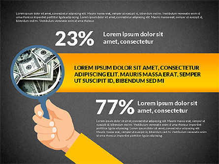 Etapas con lupa, Diapositiva 11, 03205, Diagramas de la etapa — PoweredTemplate.com