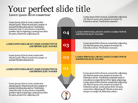 Casella degli strumenti infografici di presentazione aziendale, Modello PowerPoint, 03208, Infografiche — PoweredTemplate.com