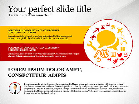 Casella degli strumenti infografici di presentazione aziendale, Slide 7, 03208, Infografiche — PoweredTemplate.com