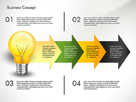 Etapas y opciones del proceso financiero, Diapositiva 5, 03209, Diagramas de proceso — PoweredTemplate.com