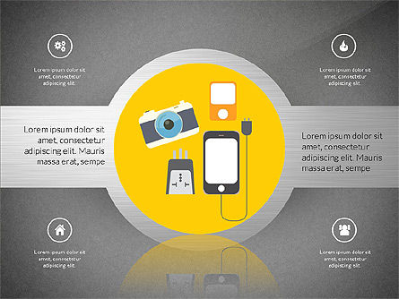 Bentuk Perjalanan Untuk PowerPoint, Slide 13, 03210, Bentuk — PoweredTemplate.com