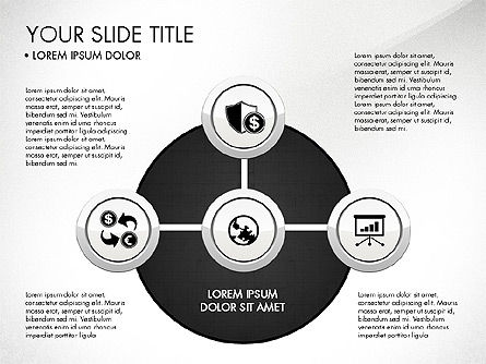 Lingkaran Dan Ikon Keuangan, Slide 2, 03214, Ikon — PoweredTemplate.com