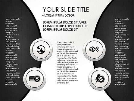 Lingkaran Dan Ikon Keuangan, Slide 5, 03214, Ikon — PoweredTemplate.com