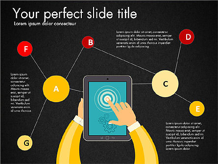 Presentation with Touchpad, Slide 10, 03215, Presentation Templates — PoweredTemplate.com
