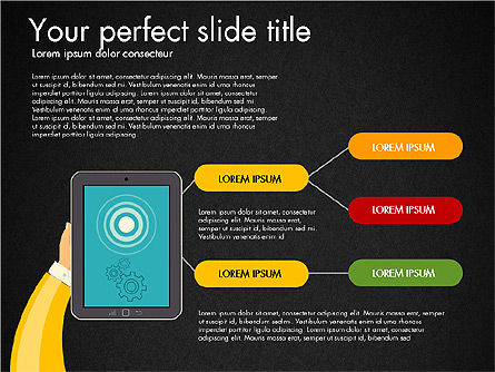 Presentation with Touchpad, Slide 11, 03215, Presentation Templates — PoweredTemplate.com