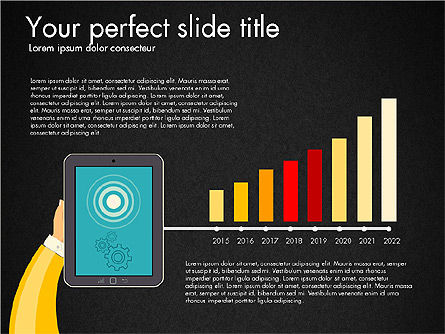 Presentation with Touchpad, Slide 12, 03215, Presentation Templates — PoweredTemplate.com