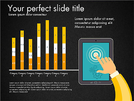 Presentation with Touchpad, Slide 14, 03215, Presentation Templates — PoweredTemplate.com