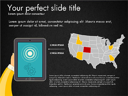 Presentazione con touchpad, Slide 15, 03215, Modelli Presentazione — PoweredTemplate.com