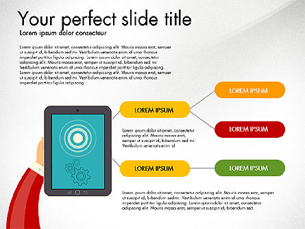 Presentation with Touchpad, Slide 3, 03215, Presentation Templates — PoweredTemplate.com