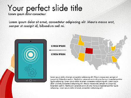 Presentation with Touchpad, Slide 7, 03215, Presentation Templates — PoweredTemplate.com