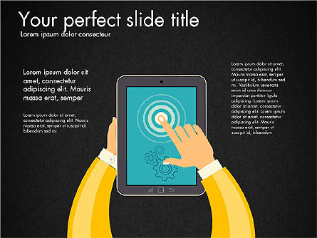 Presentation with Touchpad, Slide 9, 03215, Presentation Templates — PoweredTemplate.com
